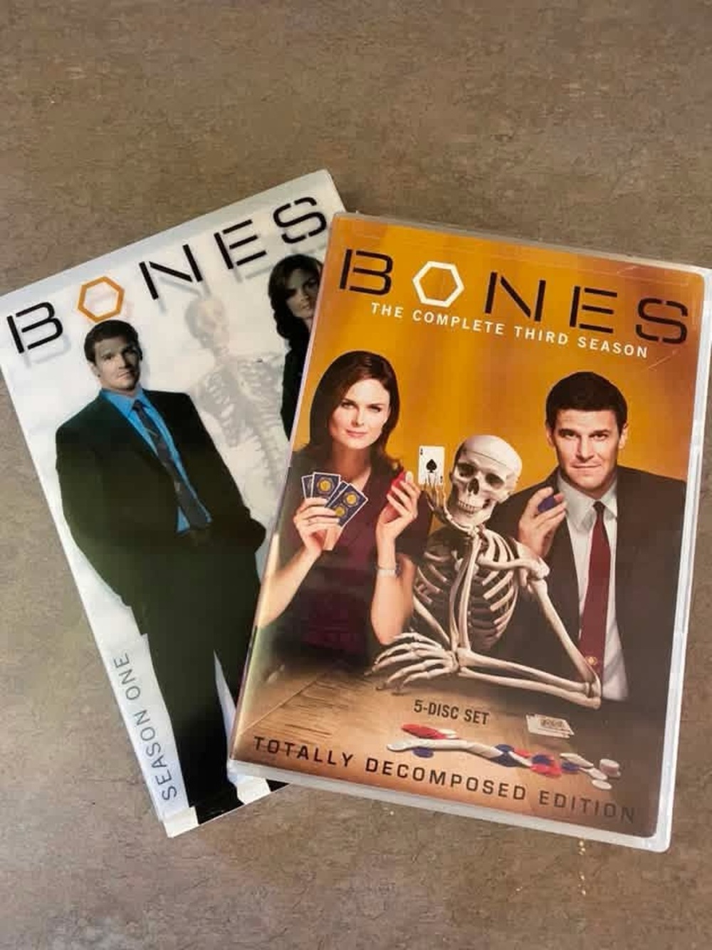 Season 1 & Season 3 of Bones on DVD